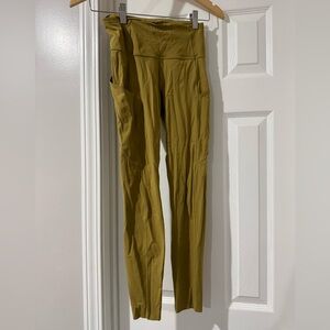 Olive Green Lulu Lemon Leggings